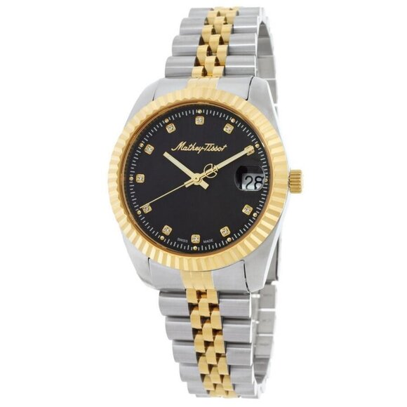 FX02964B NWT Mathey-Tissot Fashion Ladies Quartz Steel Authentic Watch - Picture 1 of 3